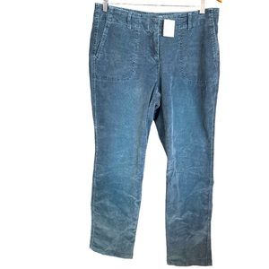 NWT J. Jill Blue Bootcut‎ Corduroy Stretch Cotton Pants 10